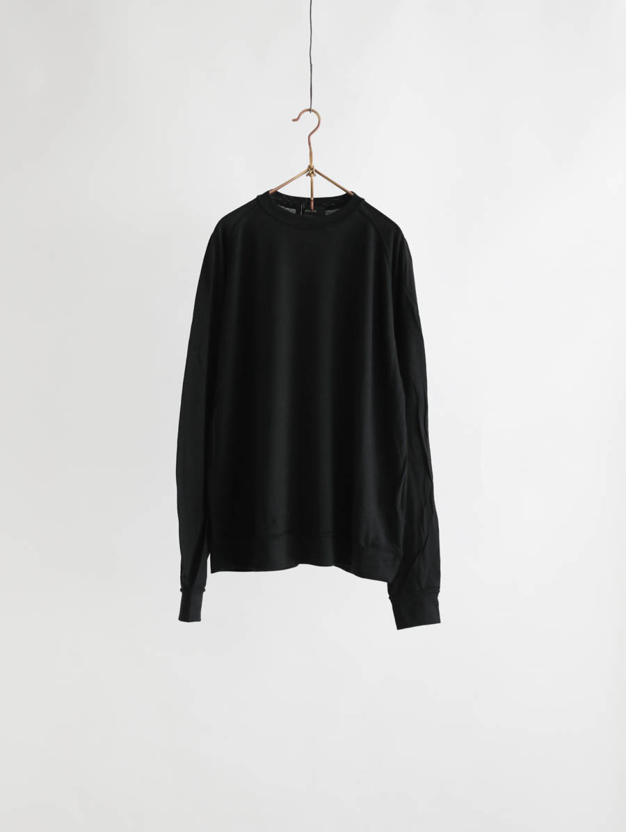 alvana アルヴァナ ウールTシャツ（ブラック） メイン画像