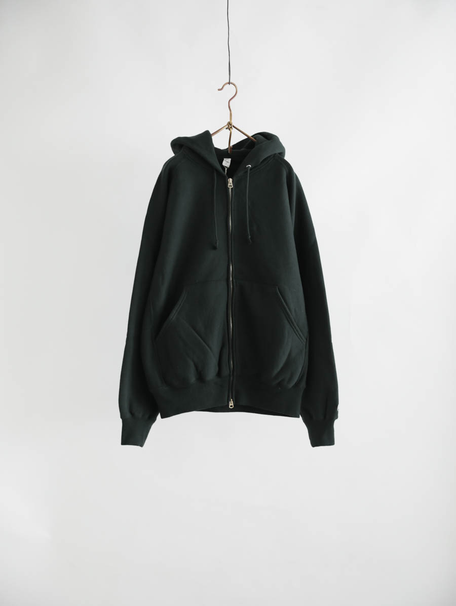ENDS and MEANS エンズアンドミーンズ ジップフーディスウェット（シーウィード） メイン画像