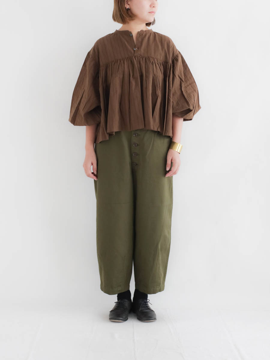 HARVESTY ハーべスティ ハイウエストサーカスパンツ(グリーン)メイン画像