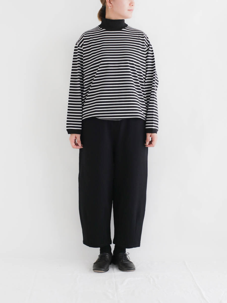 HARVESTY ハーべスティ 裏毛イージーサーカスナローパンツ(ブラック) メイン画像