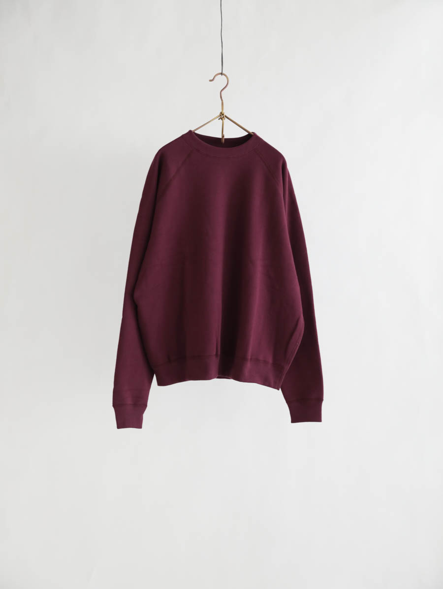 holk ホーク クルーネックスウェット（マルーン） メイン画像