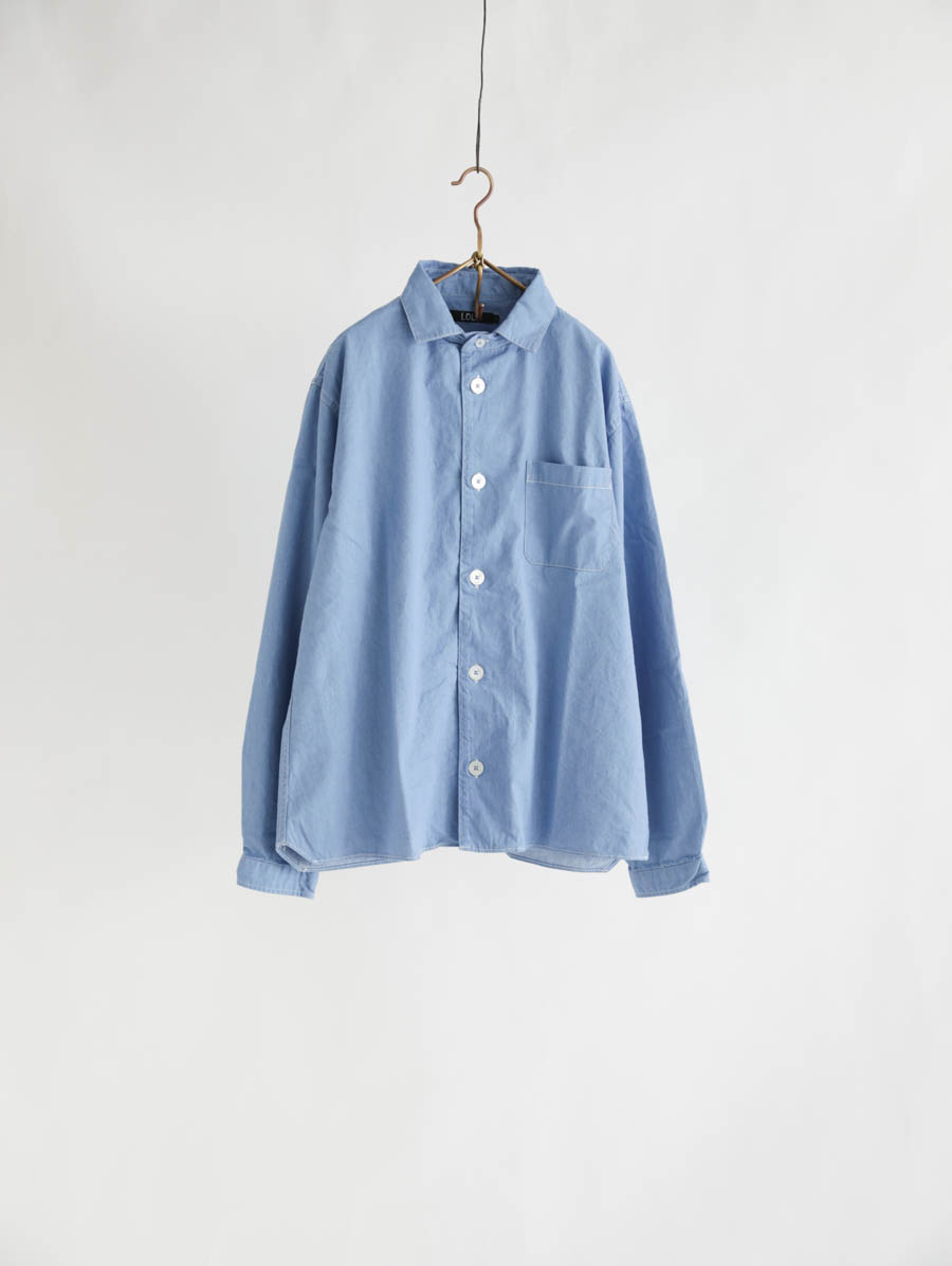 LOLO ロロ ニュースタンダードデニムシャツ(ブルー) メイン画像