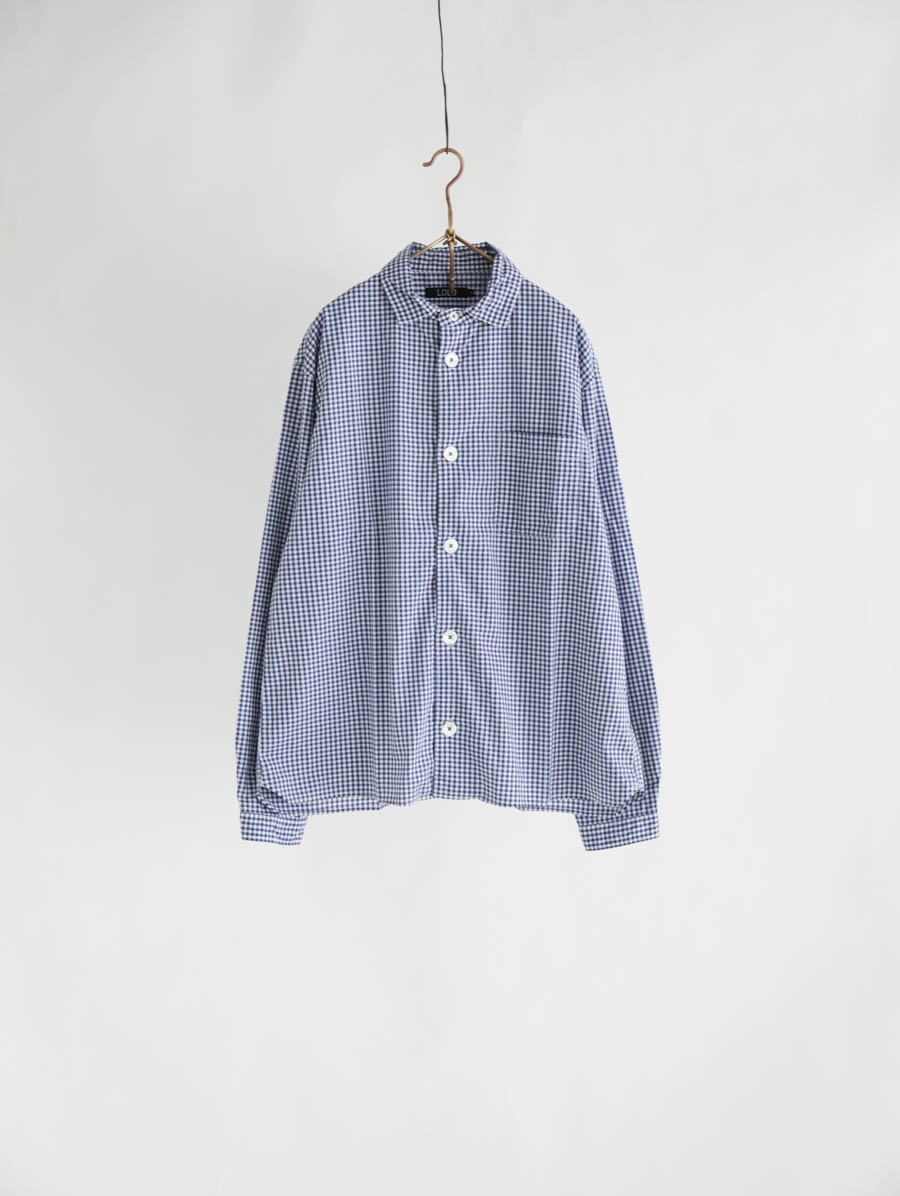 LOLO ロロ ニュースタンダードギンガムシャツ（ブルー） メイン画像 
