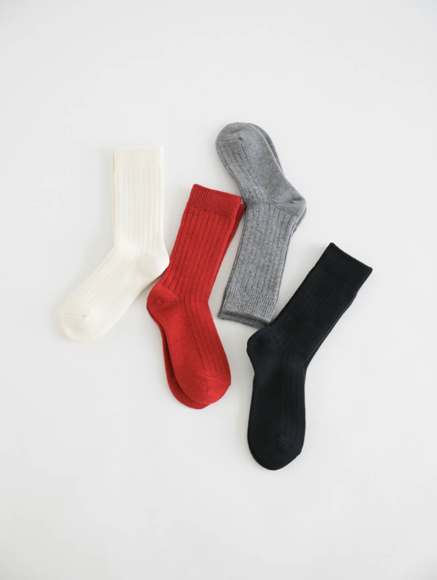 ROTOTO ロトト マルチジャカードクルーソックス メイン画像